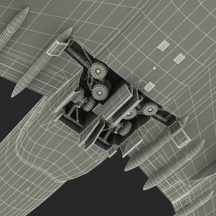 Boeing 747-8I KLM Rigged 3D model