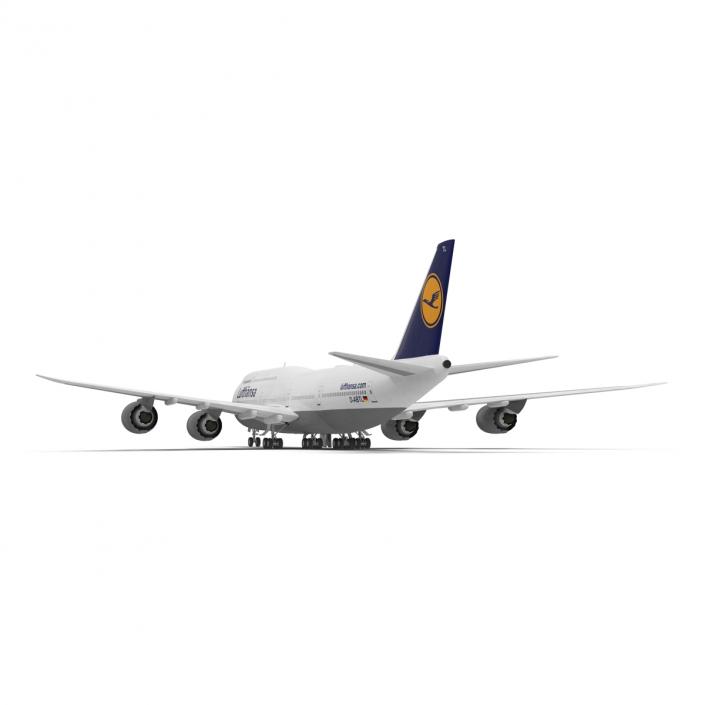 3D Boeing 747-8I Lufthansa model