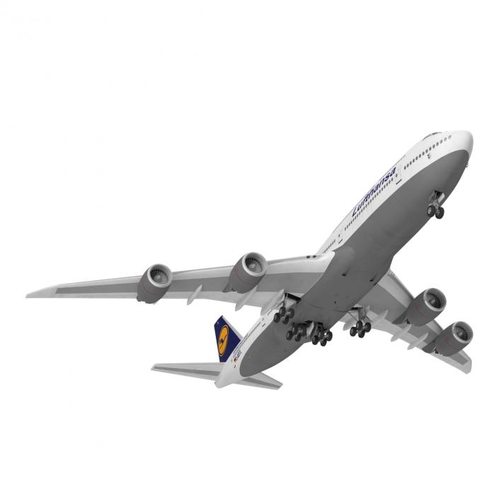 3D Boeing 747-8I Lufthansa model