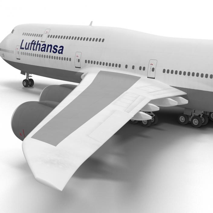 3D Boeing 747-8I Lufthansa model