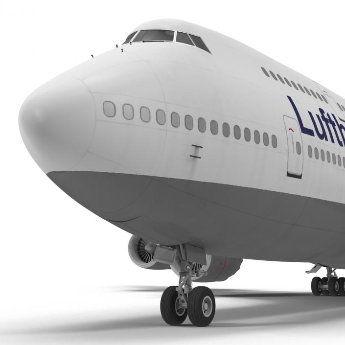 3D Boeing 747-8I Lufthansa model