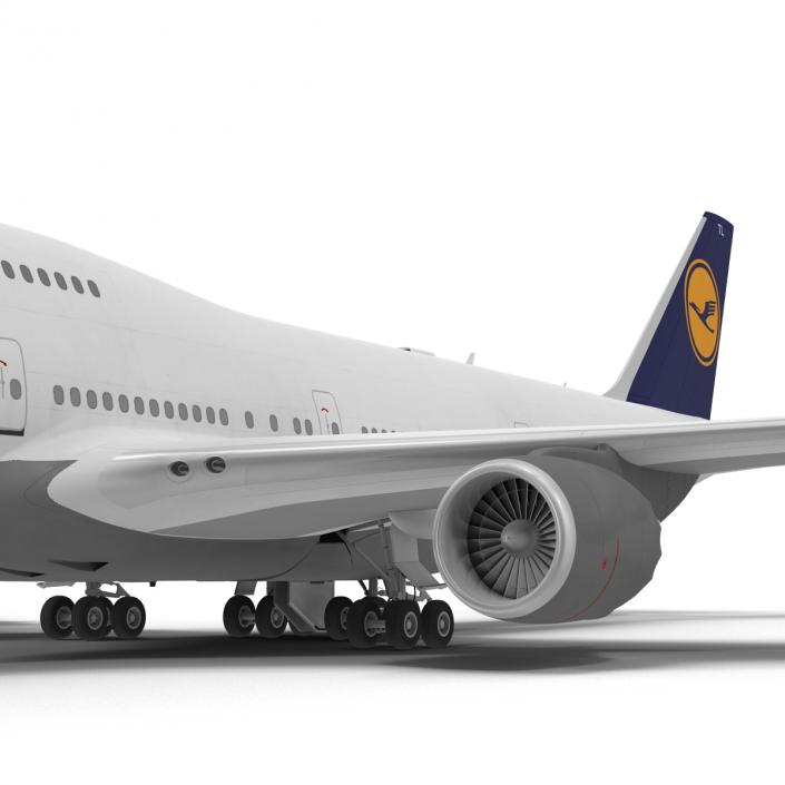 3D Boeing 747-8I Lufthansa model