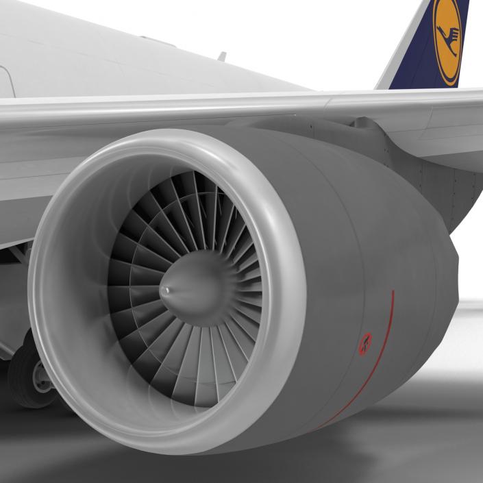 3D Boeing 747-8I Lufthansa model