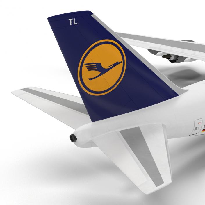 3D Boeing 747-8I Lufthansa model