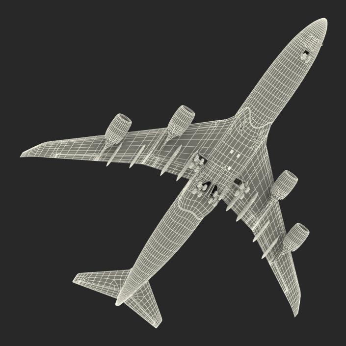 3D Boeing 747-8I Lufthansa model