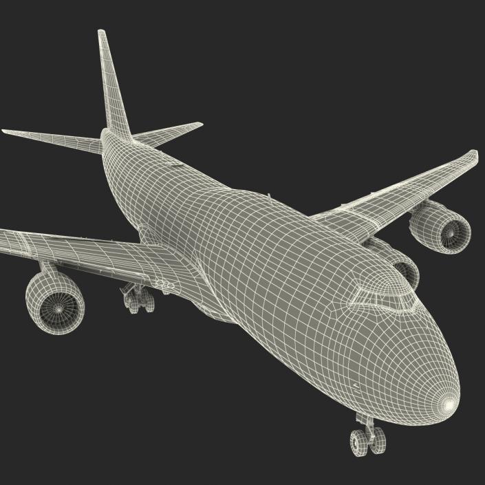 3D Boeing 747-8I Lufthansa model