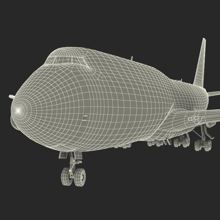 3D Boeing 747-8I Lufthansa model