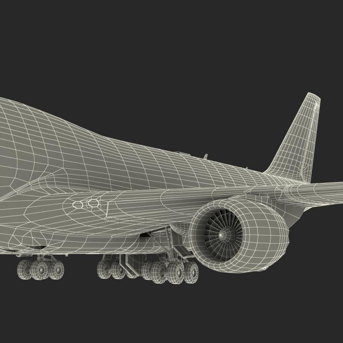 3D Boeing 747-8I Lufthansa model