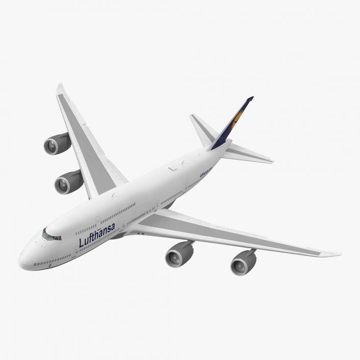 3D model Boeing 747-8I Lufthansa Rigged