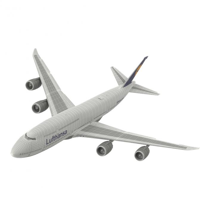 3D model Boeing 747-8I Lufthansa Rigged