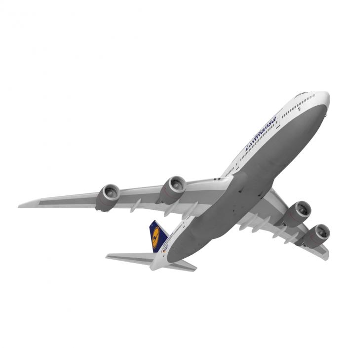 3D model Boeing 747-8I Lufthansa Rigged