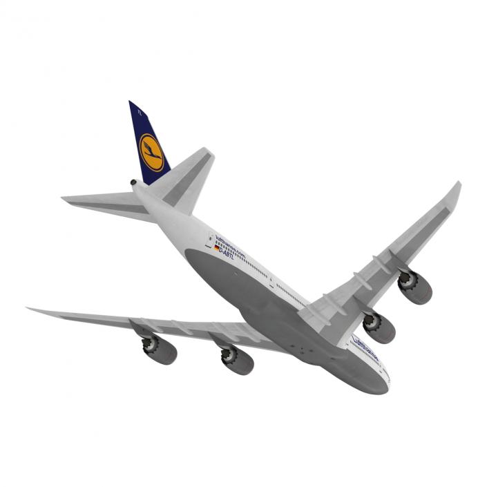 3D model Boeing 747-8I Lufthansa Rigged