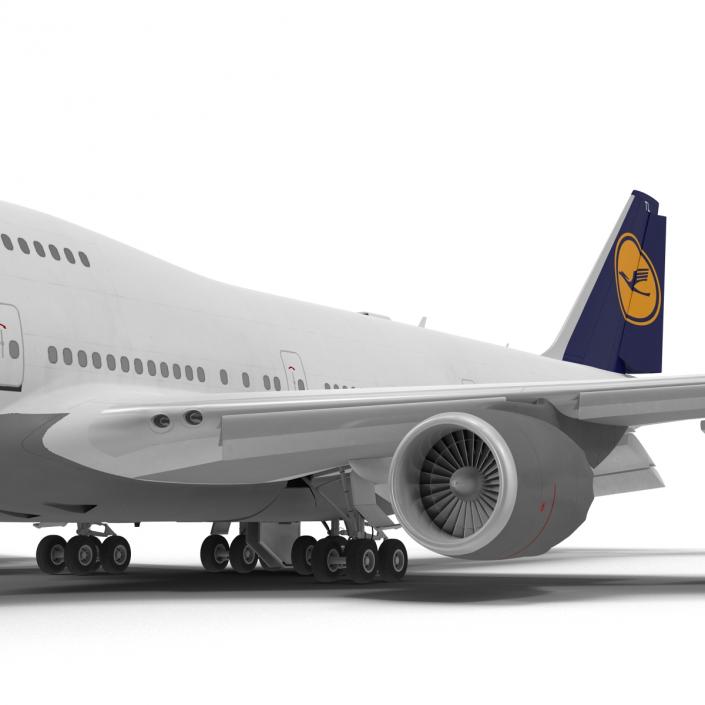 3D model Boeing 747-8I Lufthansa Rigged