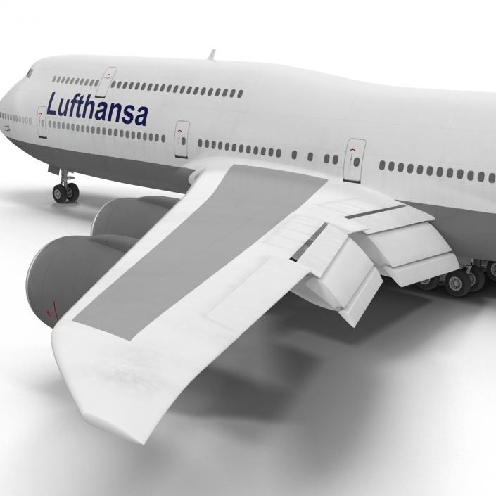 3D model Boeing 747-8I Lufthansa Rigged