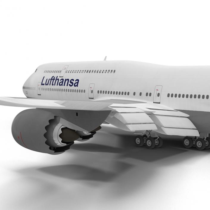 3D model Boeing 747-8I Lufthansa Rigged