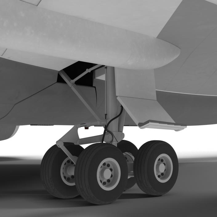 3D model Boeing 747-8I Lufthansa Rigged