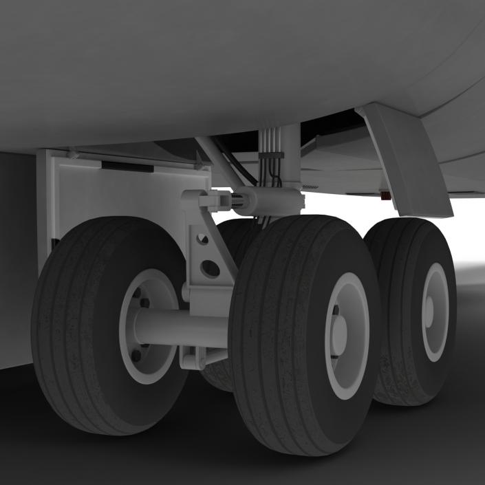 3D model Boeing 747-8I Lufthansa Rigged