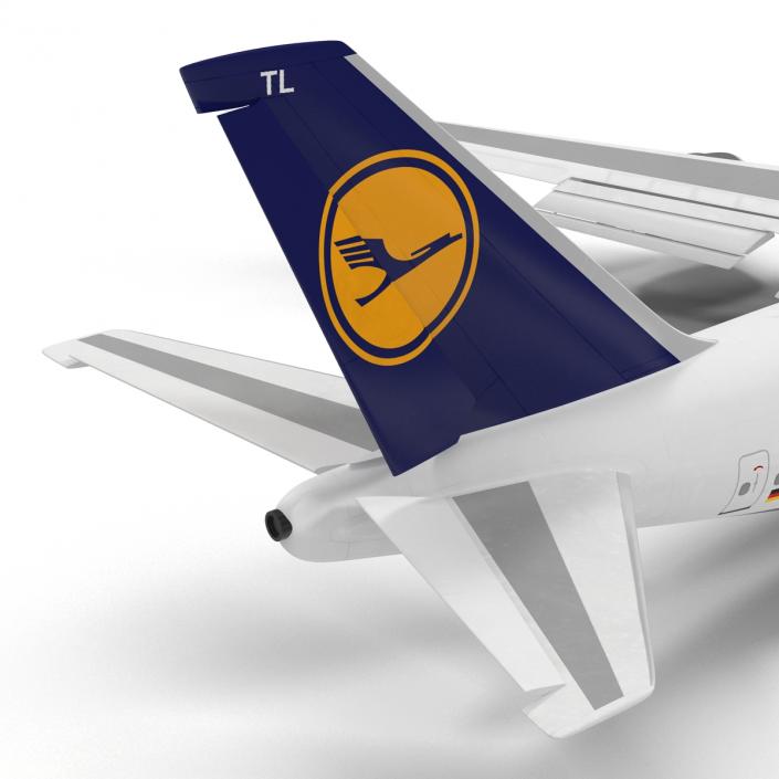 3D model Boeing 747-8I Lufthansa Rigged