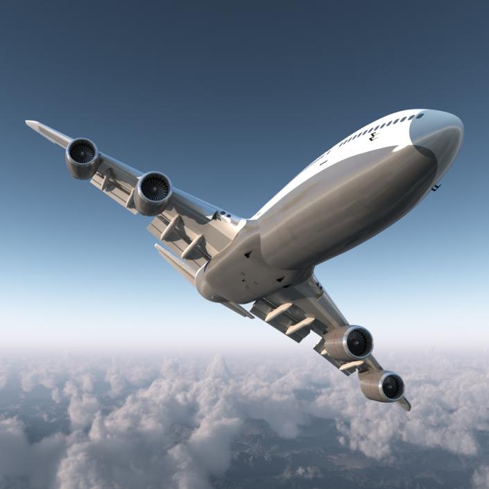 3D model Boeing 747-8I Lufthansa Rigged