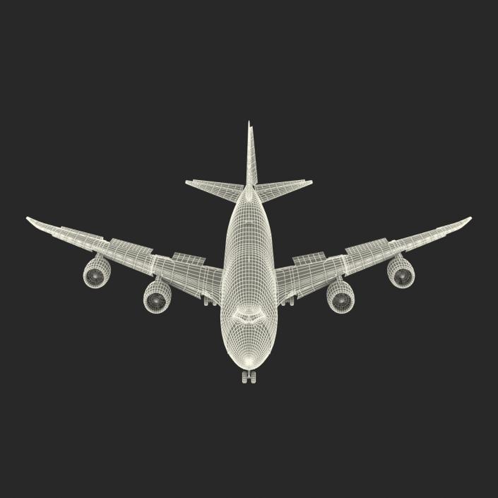 3D model Boeing 747-8I Lufthansa Rigged