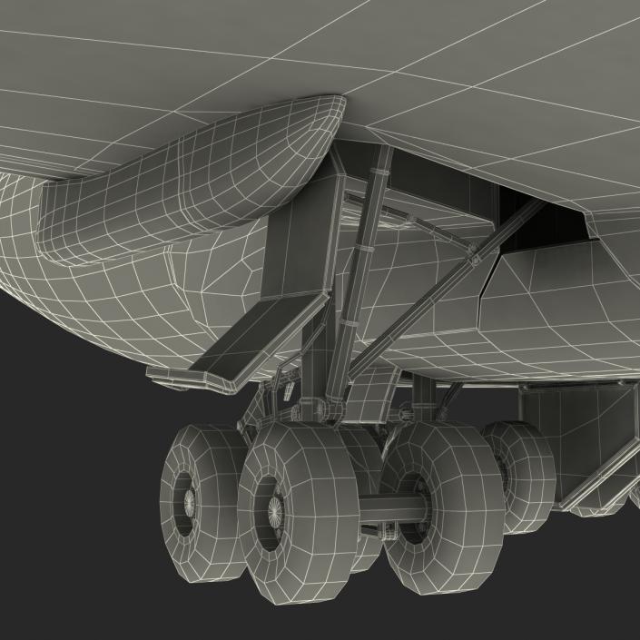 3D model Boeing 747-8I Lufthansa Rigged