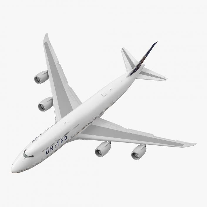 Boeing 747-8I United Rigged 3D