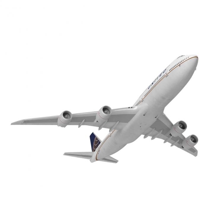 Boeing 747-8I United Rigged 3D