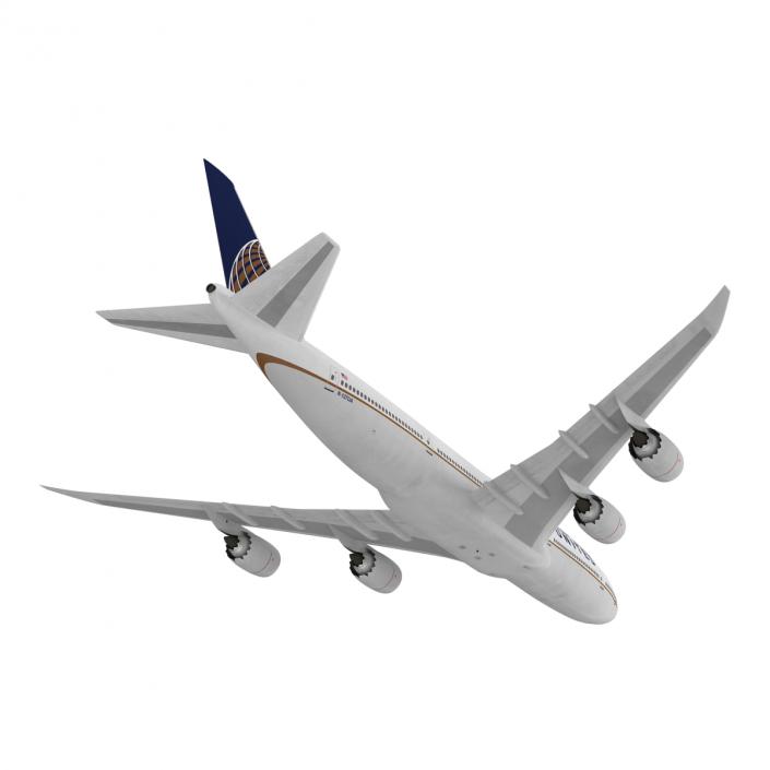 Boeing 747-8I United Rigged 3D