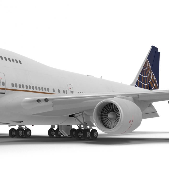 Boeing 747-8I United Rigged 3D