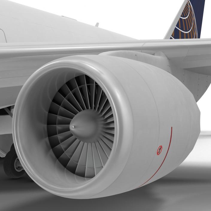 Boeing 747-8I United Rigged 3D