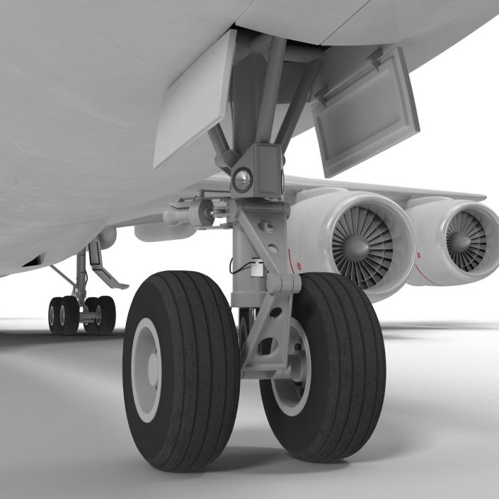 Boeing 747-8I United Rigged 3D