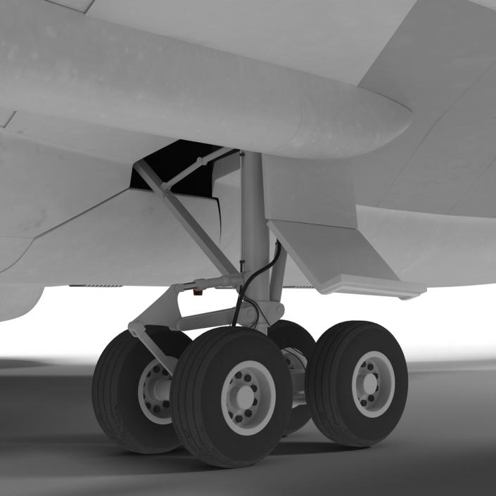 Boeing 747-8I United Rigged 3D