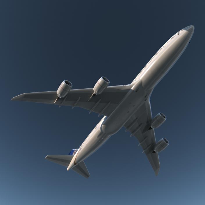 Boeing 747-8I United Rigged 3D