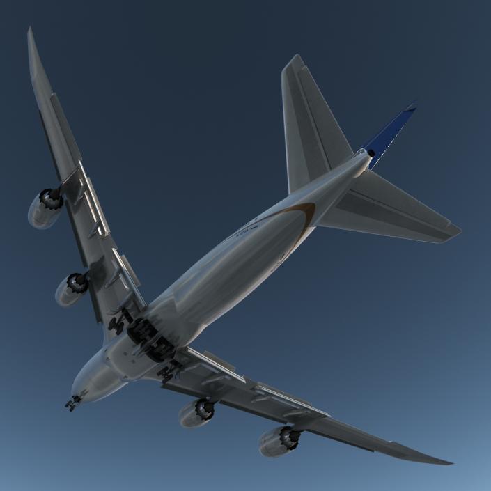 Boeing 747-8I United Rigged 3D