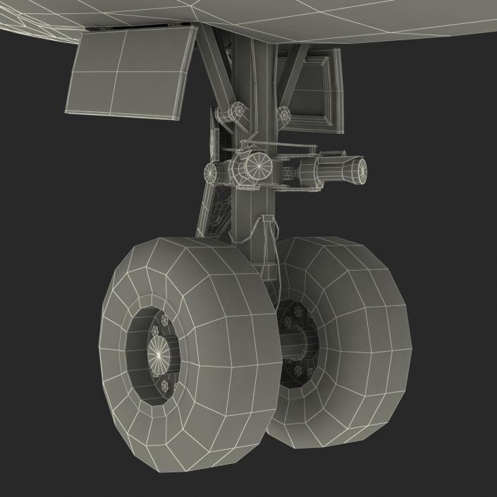 Boeing 747-8I United Rigged 3D