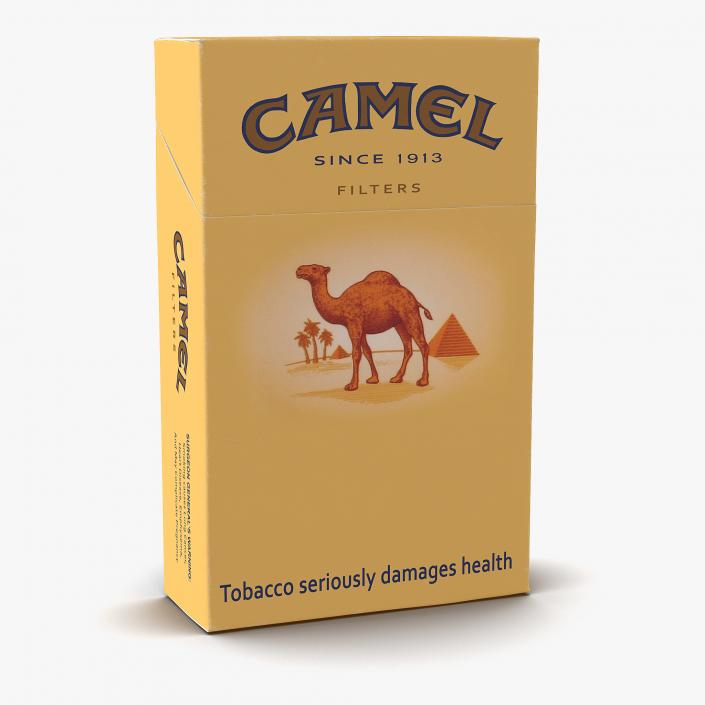 3D Closed Cigarettes Camel model