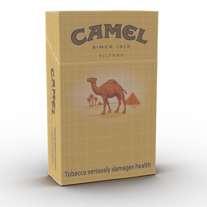 3D Closed Cigarettes Camel model