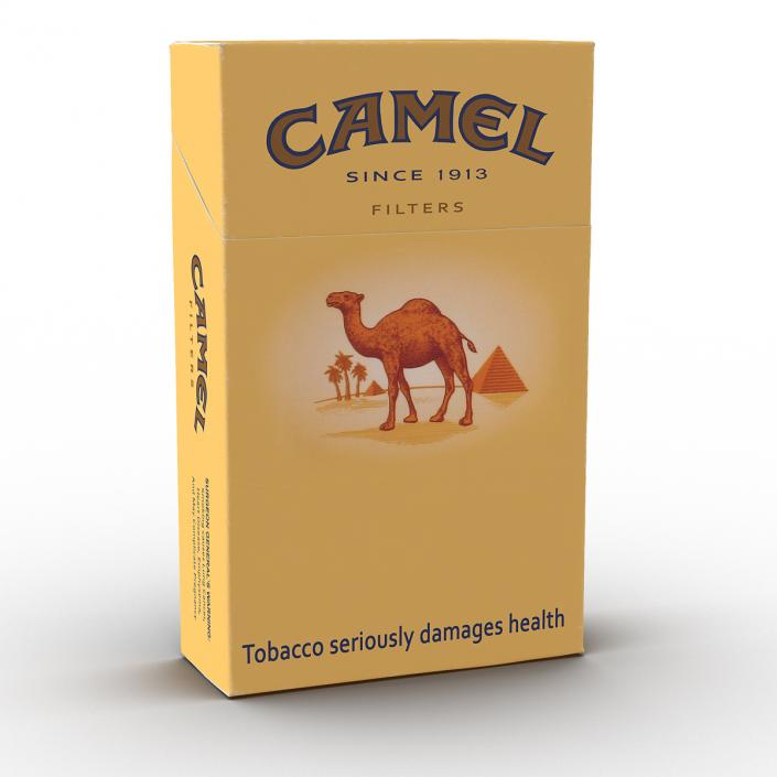 3D Closed Cigarettes Camel model