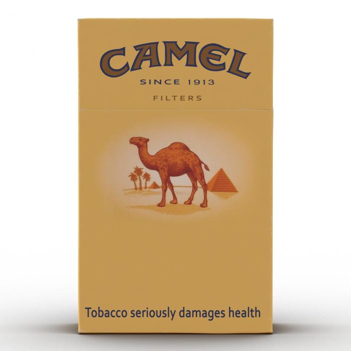 3D Closed Cigarettes Camel model