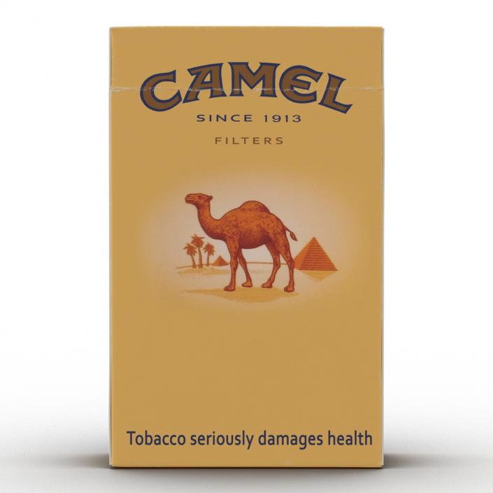 3D Closed Cigarettes Camel model