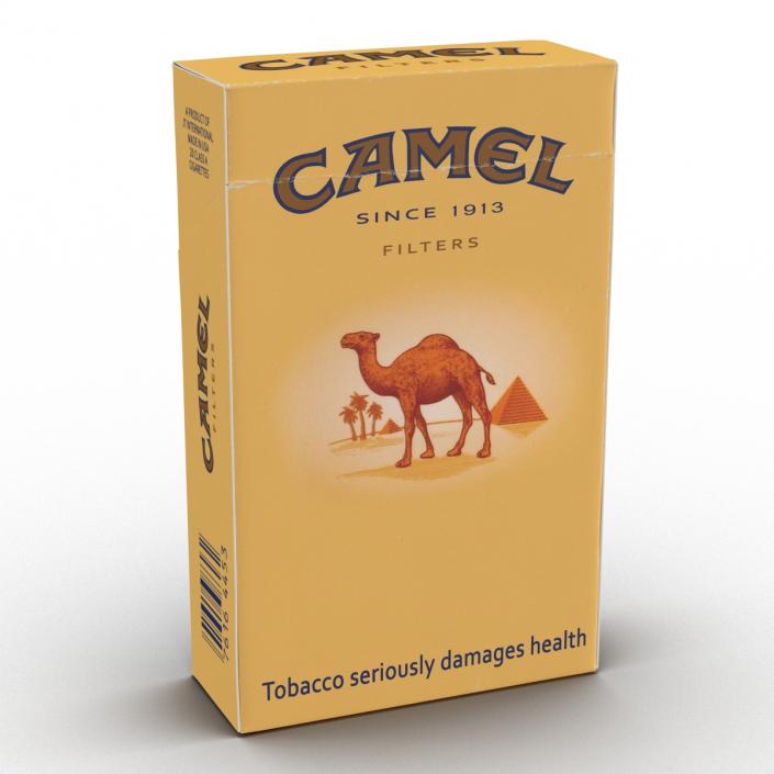 3D Closed Cigarettes Camel model