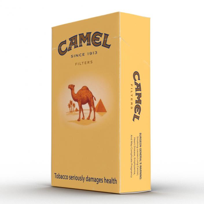 3D Closed Cigarettes Camel model