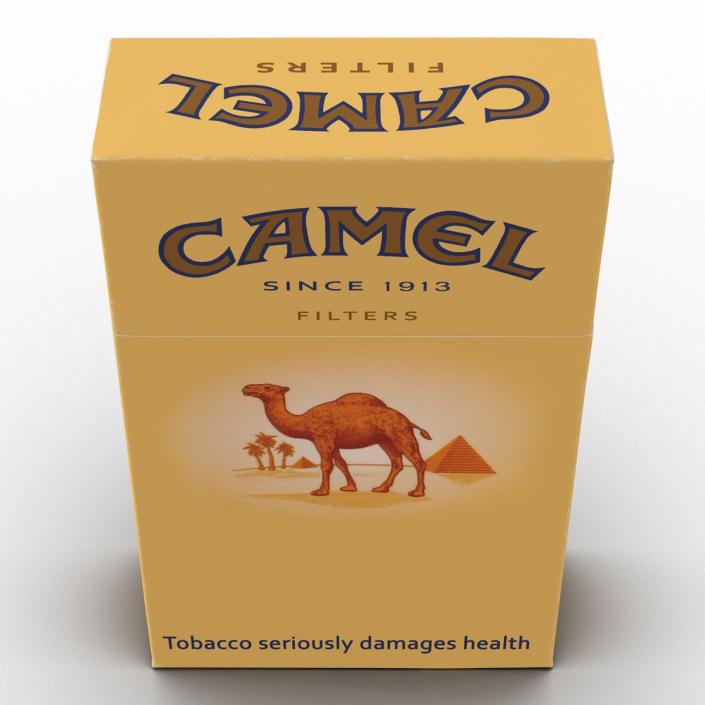 3D Closed Cigarettes Camel model