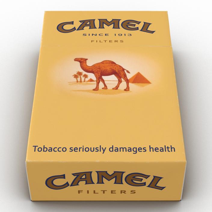 3D Closed Cigarettes Camel model