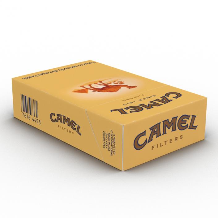 3D Closed Cigarettes Camel model