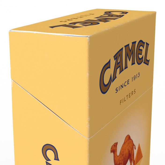 3D Closed Cigarettes Camel model