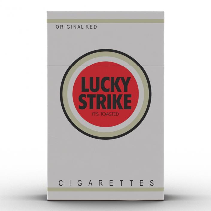 3D model Closed Cigarettes Lucky Strike