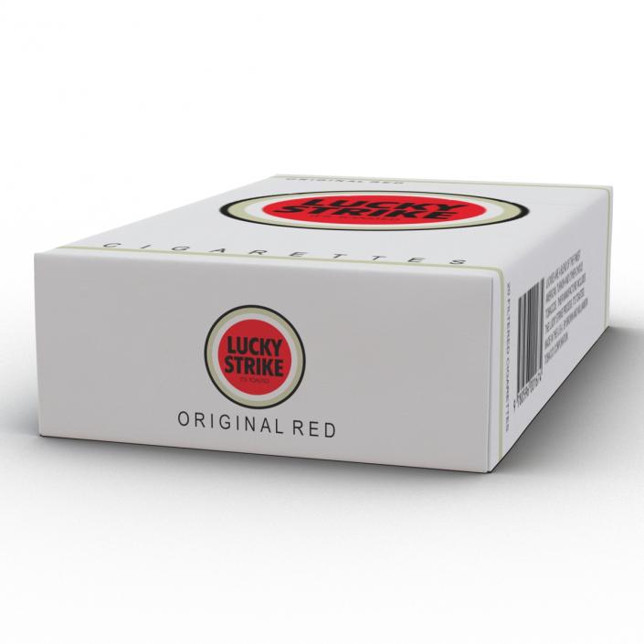 3D model Closed Cigarettes Lucky Strike