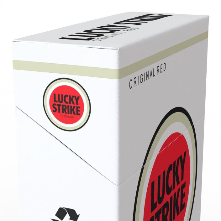 3D model Closed Cigarettes Lucky Strike