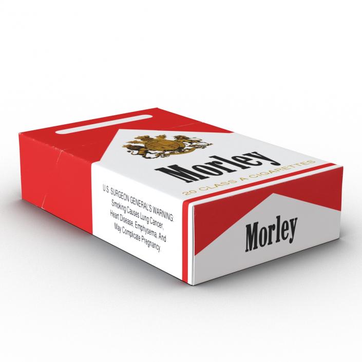 Closed Cigarettes Pack Morley 3D model